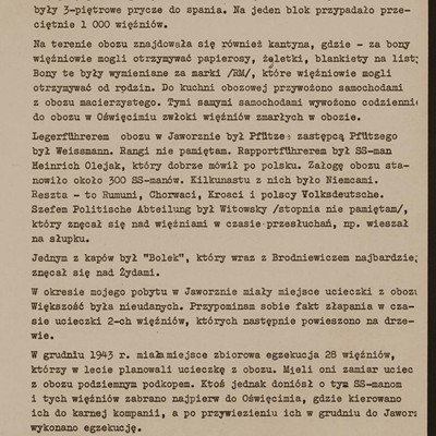 Relacja Zbigniewa Tokarskiego 2/4