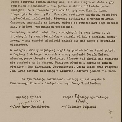 Relacja Zbigniewa Tokarskiego 4/4